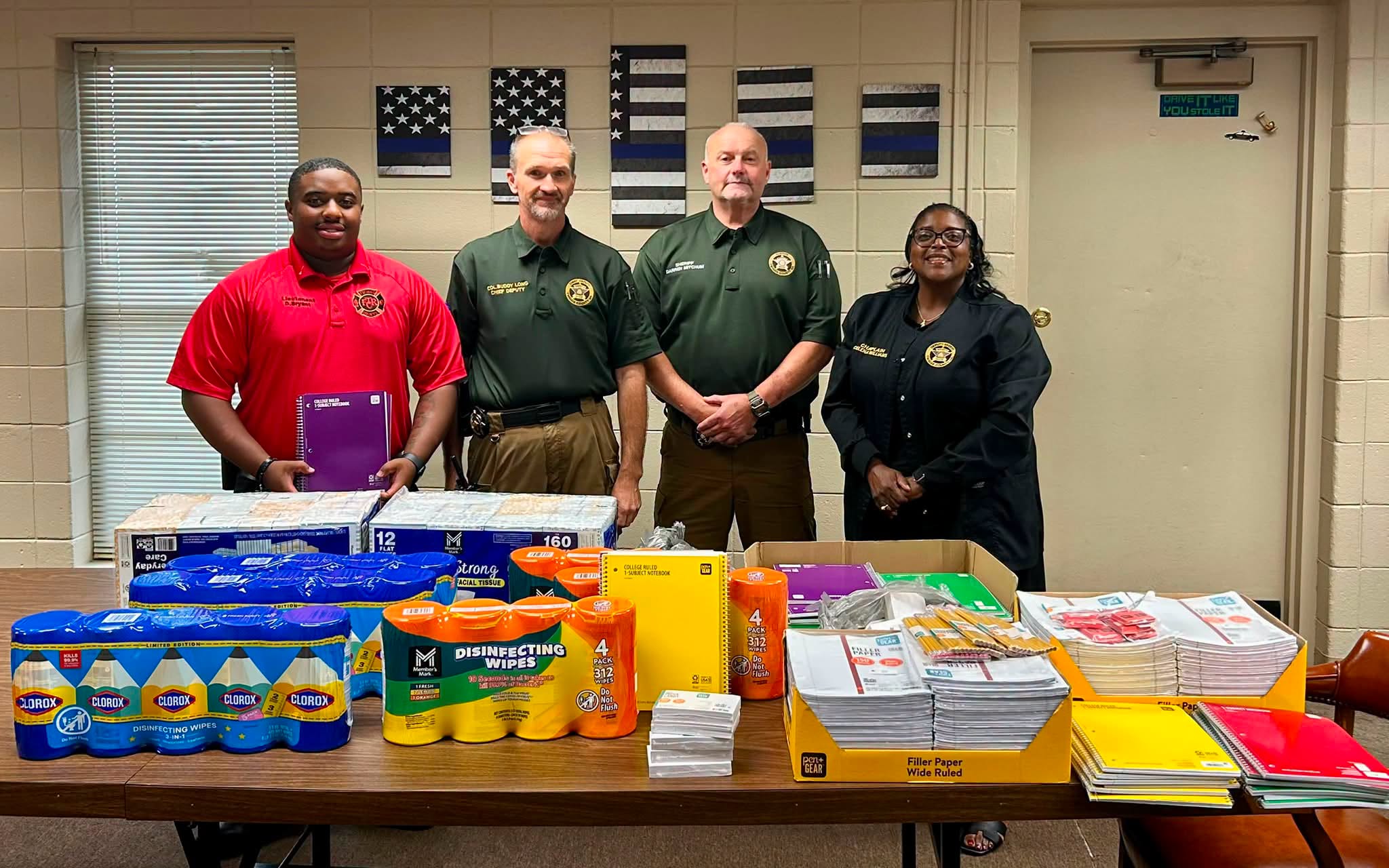 Sheriff’s Office community school supplies photo